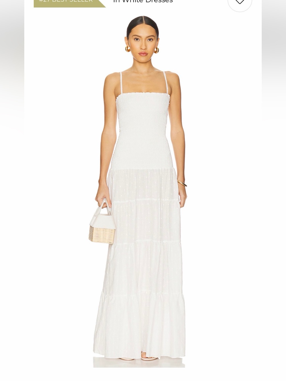 PEIXOTO CLEMENTINE TIERED MAXI DRESS SMALL